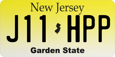 NJ license plate J11HPP