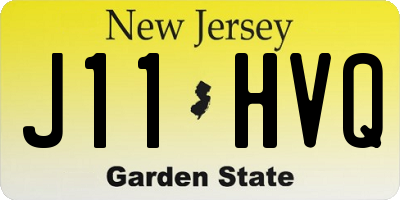 NJ license plate J11HVQ