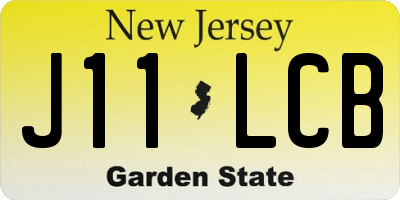 NJ license plate J11LCB