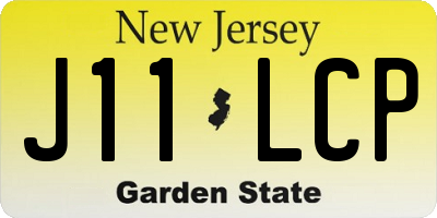 NJ license plate J11LCP