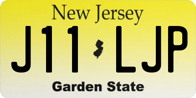 NJ license plate J11LJP