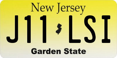 NJ license plate J11LSI