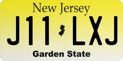 NJ license plate J11LXJ