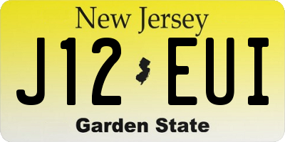 NJ license plate J12EUI