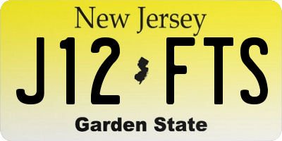 NJ license plate J12FTS