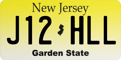 NJ license plate J12HLL