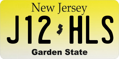 NJ license plate J12HLS