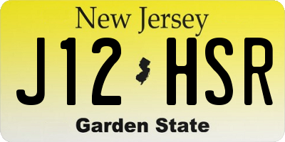 NJ license plate J12HSR