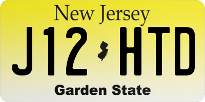 NJ license plate J12HTD