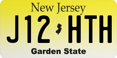 NJ license plate J12HTH