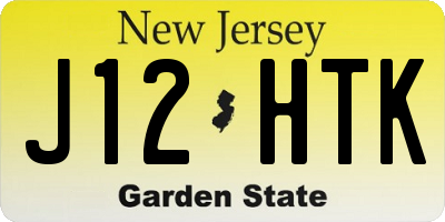 NJ license plate J12HTK