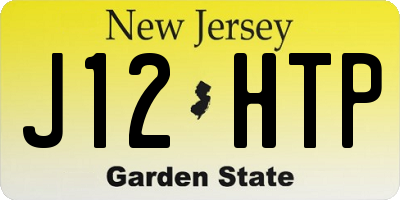 NJ license plate J12HTP