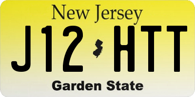 NJ license plate J12HTT