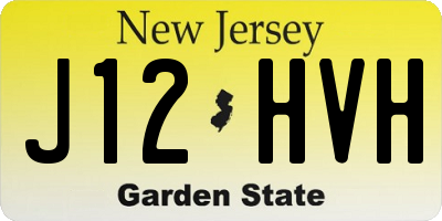 NJ license plate J12HVH