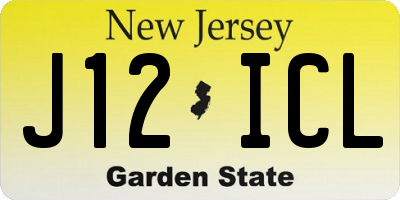 NJ license plate J12ICL