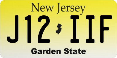 NJ license plate J12IIF