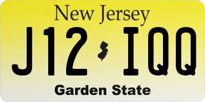 NJ license plate J12IQQ