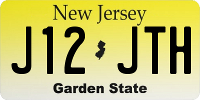 NJ license plate J12JTH