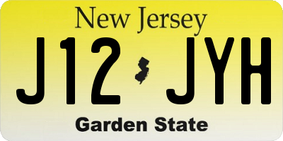 NJ license plate J12JYH