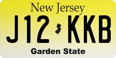 NJ license plate J12KKB