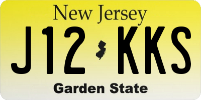 NJ license plate J12KKS