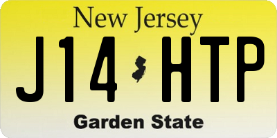 NJ license plate J14HTP