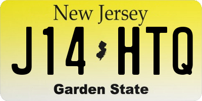 NJ license plate J14HTQ