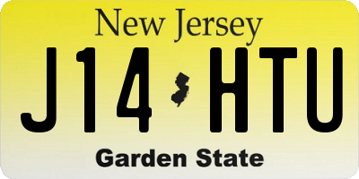 NJ license plate J14HTU