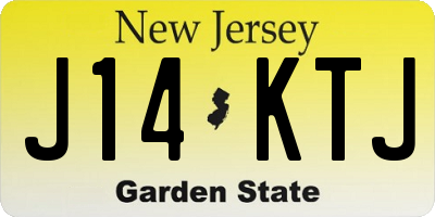 NJ license plate J14KTJ