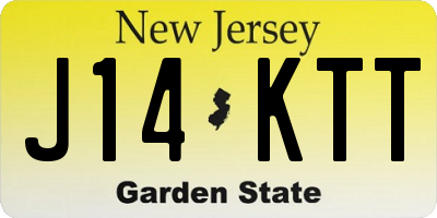 NJ license plate J14KTT