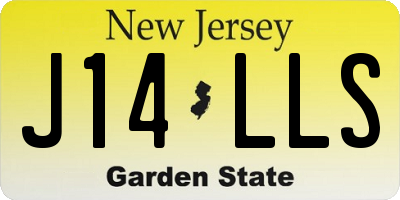 NJ license plate J14LLS