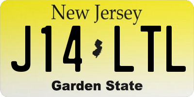 NJ license plate J14LTL