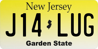 NJ license plate J14LUG