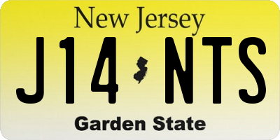 NJ license plate J14NTS