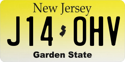 NJ license plate J14OHV