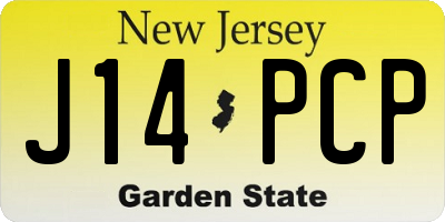 NJ license plate J14PCP