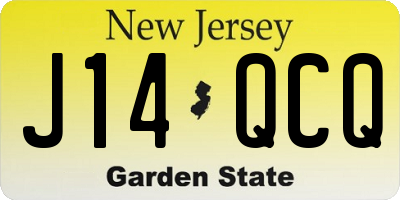 NJ license plate J14QCQ