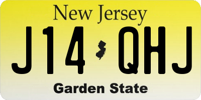 NJ license plate J14QHJ