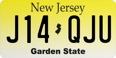 NJ license plate J14QJU