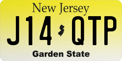 NJ license plate J14QTP
