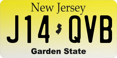 NJ license plate J14QVB