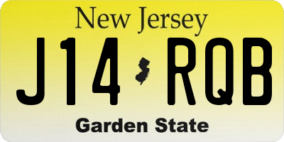 NJ license plate J14RQB