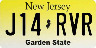 NJ license plate J14RVR