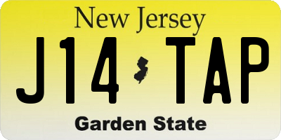 NJ license plate J14TAP