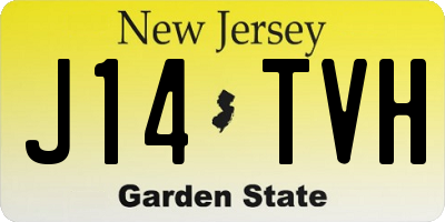 NJ license plate J14TVH