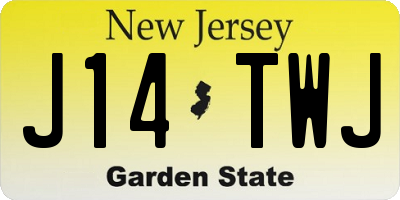 NJ license plate J14TWJ