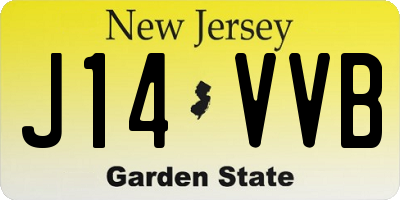 NJ license plate J14VVB