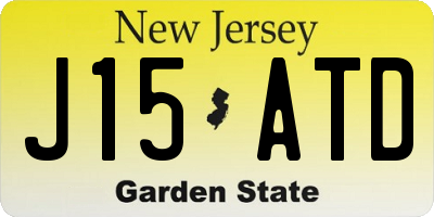 NJ license plate J15ATD
