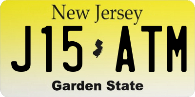 NJ license plate J15ATM