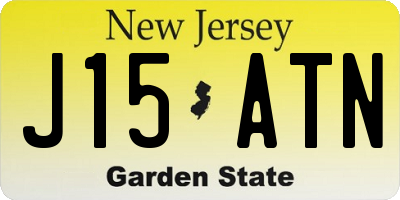NJ license plate J15ATN